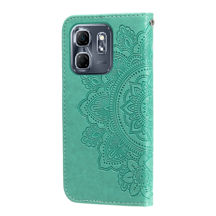 For Infinix Hot 50i / Smart 9 Seven-petal Flowers Embossing Leather Phone Case