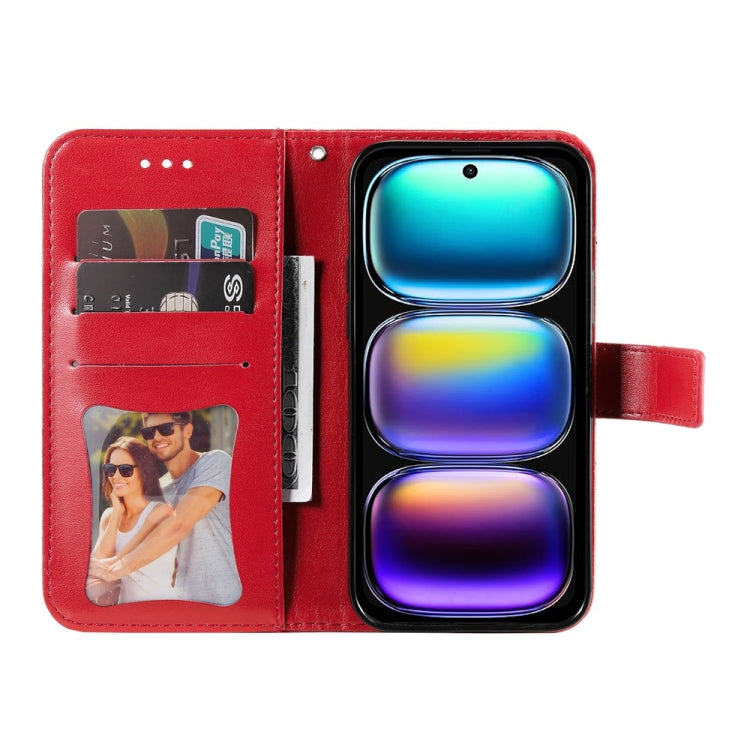 For Infinix Hot 50i / Smart 9 Seven-petal Flowers Embossing Leather Phone Case