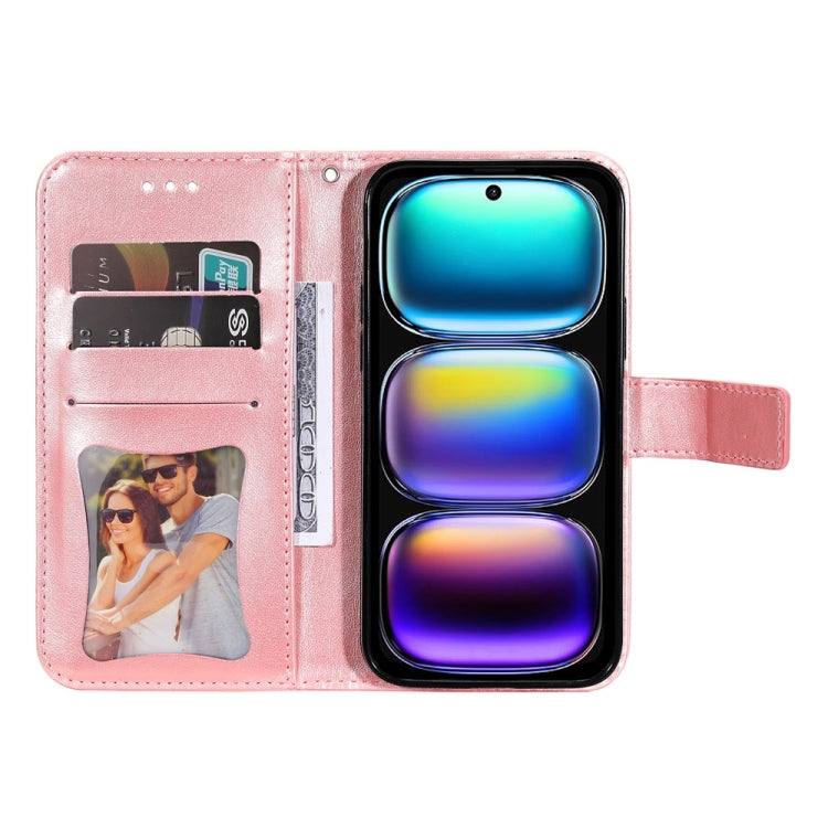 For Infinix Hot 50i / Smart 9 Seven-petal Flowers Embossing Leather Phone Case