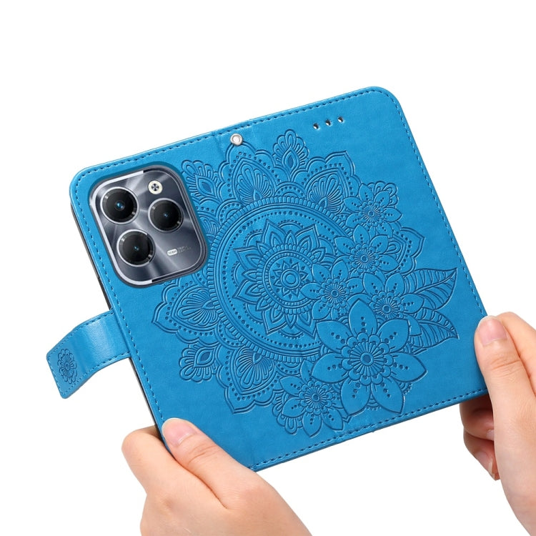 For Infinix Hot 40 / Hot 40 Pro Seven-petal Flowers Embossing Leather Phone Case
