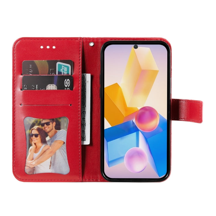 For Infinix Hot 40 / Hot 40 Pro Seven-petal Flowers Embossing Leather Phone Case