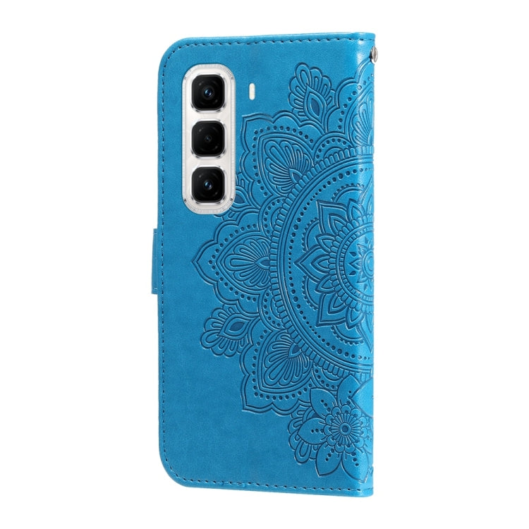 For Infinix Hot 50 Pro+ 4G Seven-petal Flowers Embossing Leather Phone Case