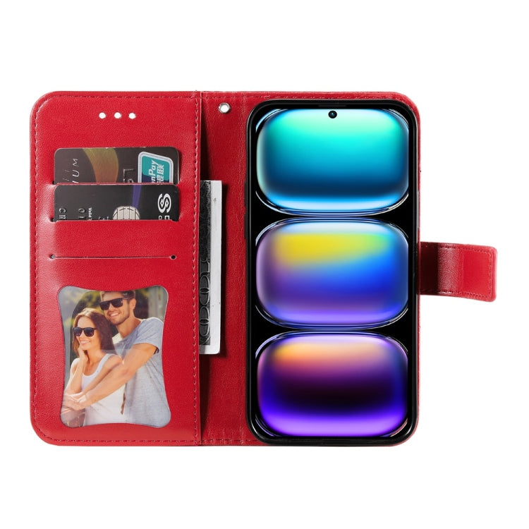 For Infinix Hot 50 Pro+ 4G Seven-petal Flowers Embossing Leather Phone Case
