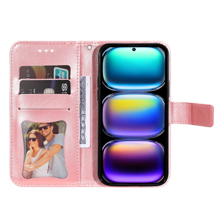 For Infinix Hot 50 Pro+ 4G Seven-petal Flowers Embossing Leather Phone Case