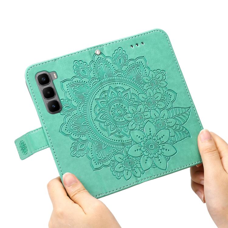 For Infinix Hot 60 Pro+ 4G Seven-petal Flowers Embossing Leather Phone Case