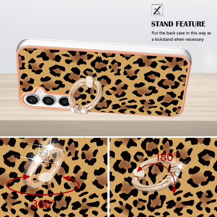 For Samsung Galaxy S24 FE 5G Electroplating Dual-side IMD Phone Case with Ring Holder