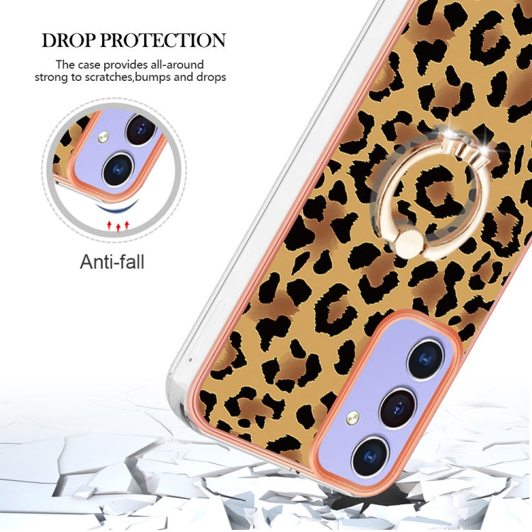 For Samsung Galaxy A16 5G Electroplating Dual-side IMD Phone Case with Ring Holder