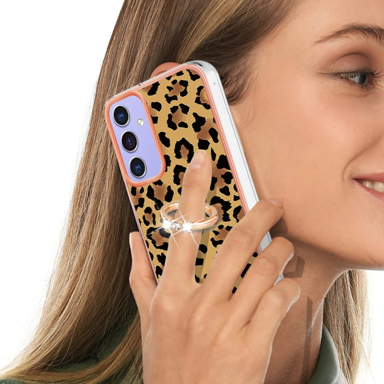 For Samsung Galaxy A16 5G Electroplating Dual-side IMD Phone Case with Ring Holder