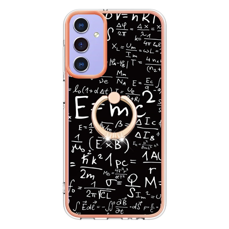 For Samsung Galaxy A16 5G Electroplating Dual-side IMD Phone Case with Ring Holder