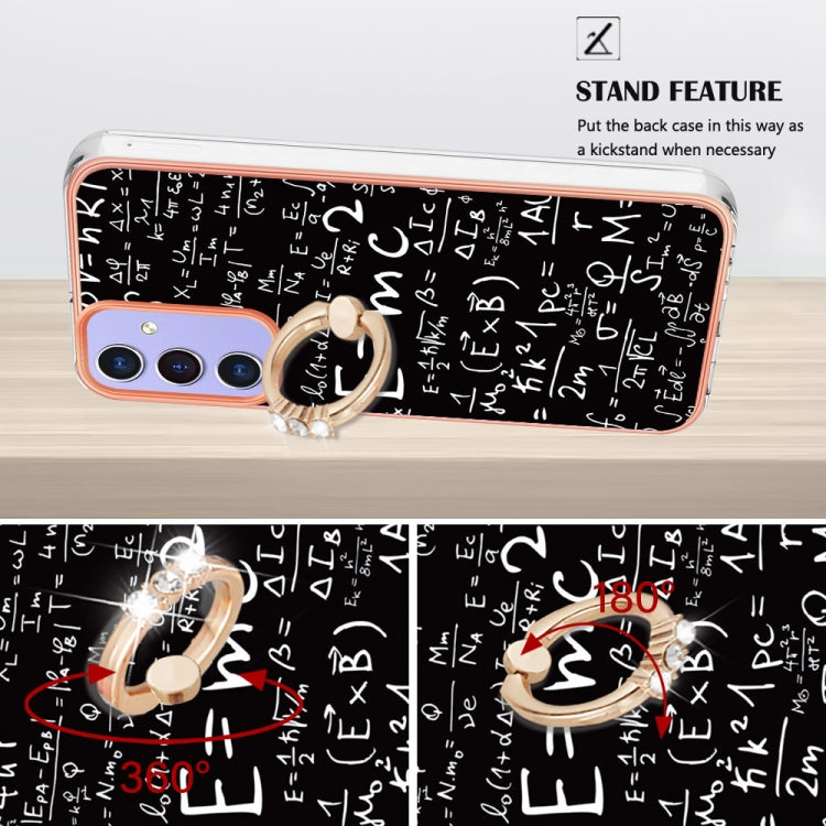 For Samsung Galaxy A16 5G Electroplating Dual-side IMD Phone Case with Ring Holder