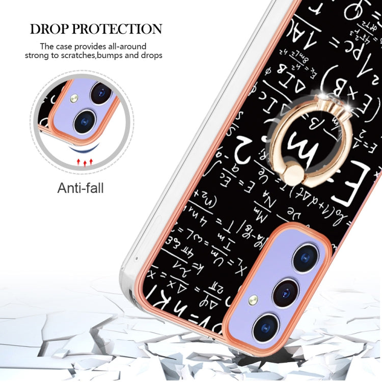 For Samsung Galaxy A16 5G Electroplating Dual-side IMD Phone Case with Ring Holder