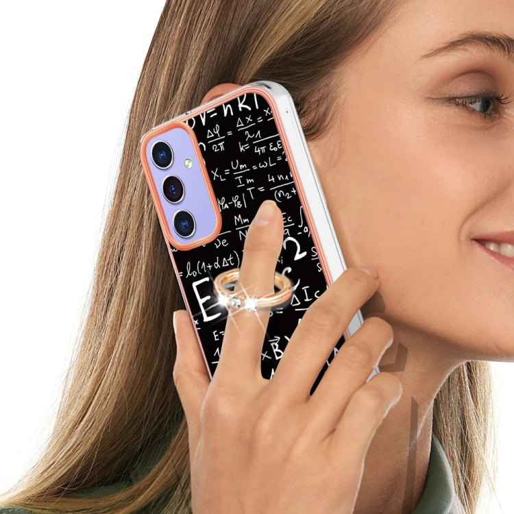 For Samsung Galaxy A16 5G Electroplating Dual-side IMD Phone Case with Ring Holder