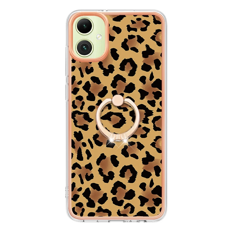 For Samsung Galaxy A06 4G Electroplating Dual-side IMD Phone Case with Ring Holder