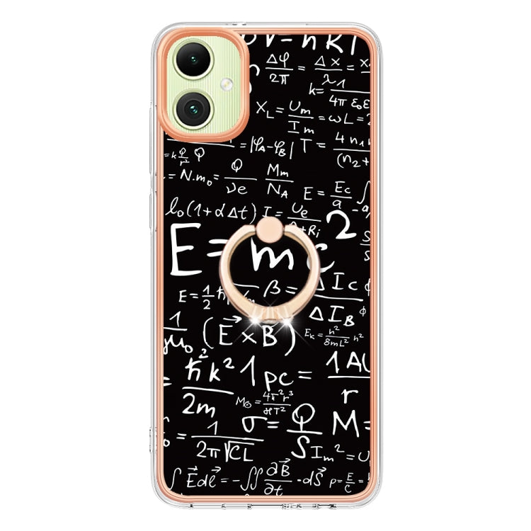 For Samsung Galaxy A06 4G Electroplating Dual-side IMD Phone Case with Ring Holder