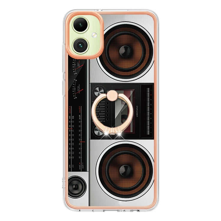 For Samsung Galaxy A06 4G Electroplating Dual-side IMD Phone Case with Ring Holder