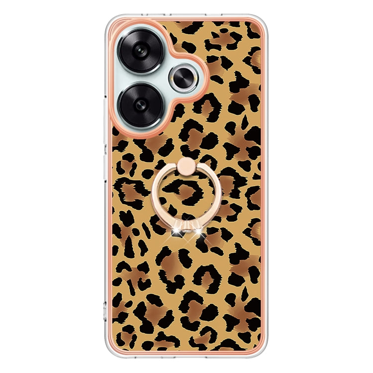 For Xiaomi Poco F6 5G Electroplating Dual-side IMD Phone Case with Ring Holder