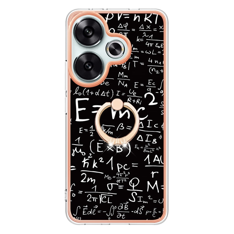 For Xiaomi Poco F6 5G Electroplating Dual-side IMD Phone Case with Ring Holder