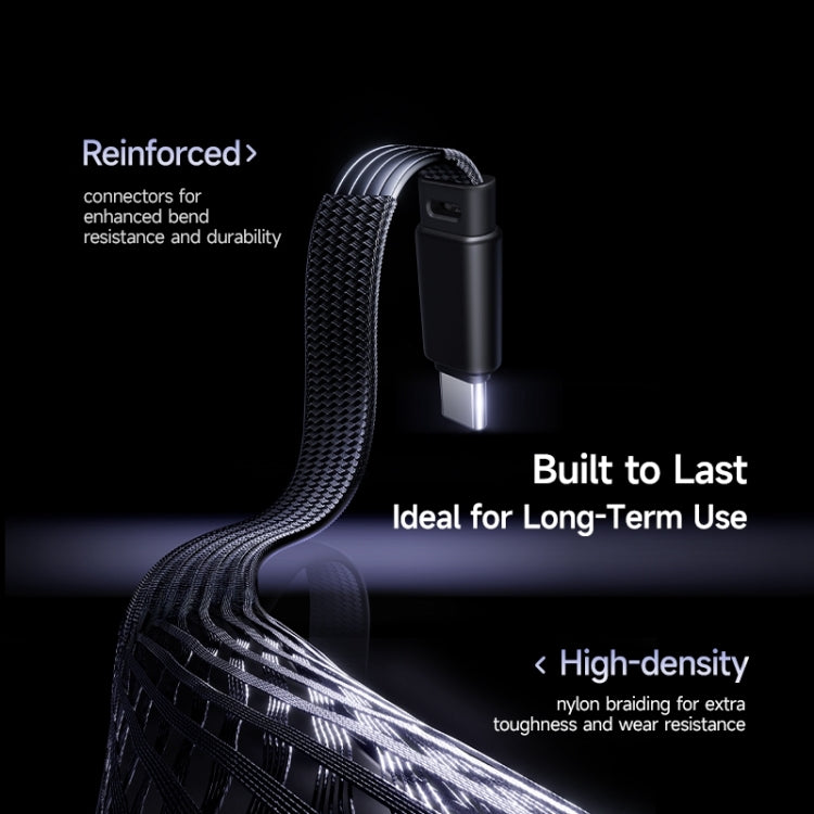 Baseus MVP 3 100W Type-C to Type-C Fast Charging Cable, Length:1m - Black