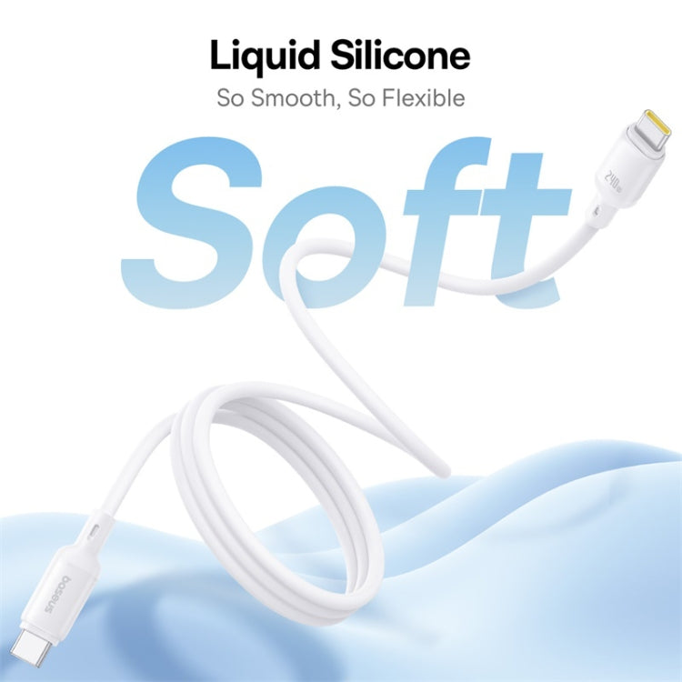 Baseus PicoGo Series 240W Type-C to Type-C Magnetic Liquid Silicone Fast Charging Data Cable, Length: 1m