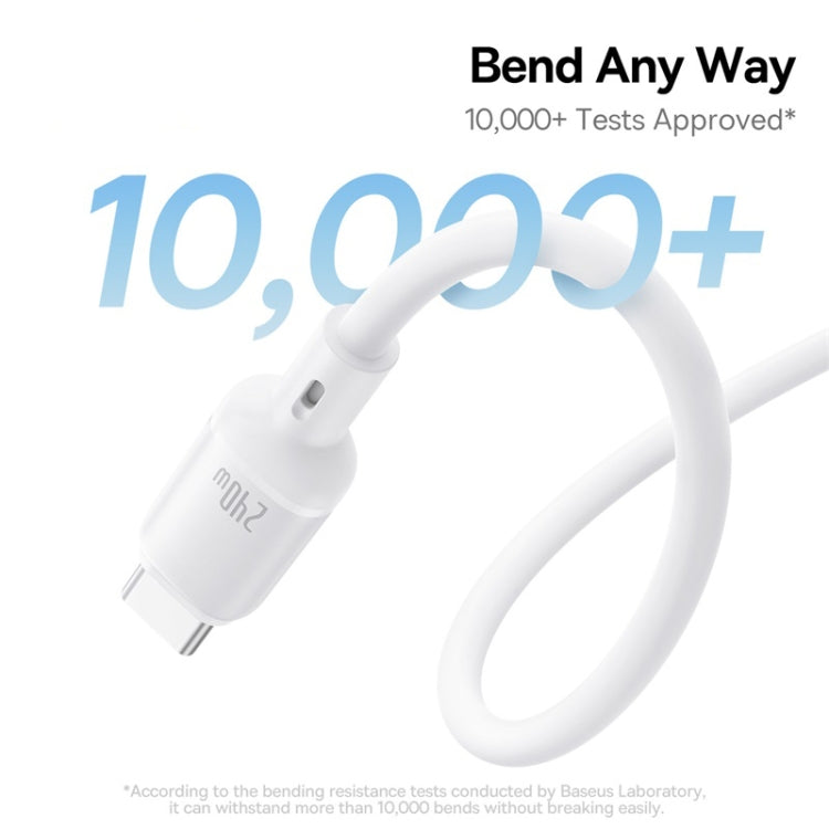Baseus PicoGo Series 240W Type-C to Type-C Magnetic Liquid Silicone Fast Charging Data Cable, Length: 1m