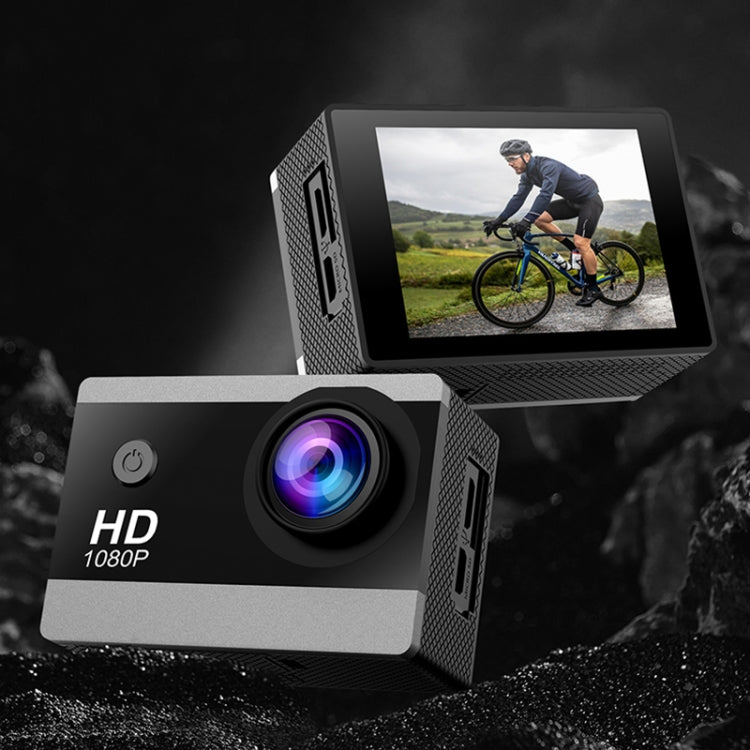 I5-358 2.0 inch IPS HD Screen Wide Angle Action Camera - Black