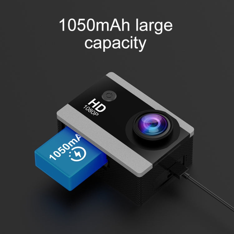 I5-358 2.0 inch IPS HD Screen Wide Angle Action Camera - Black