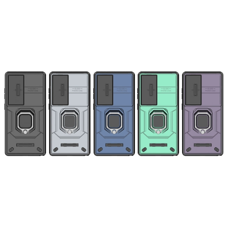 For Samsung Galaxy S25 Ultra 5G Sliding Camshield TPU + PC Shockproof Phone Case with Holder