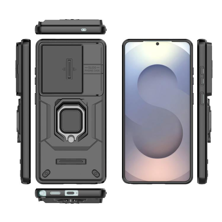 For Samsung Galaxy S26 Ultra 5G Sliding Camshield TPU + PC Shockproof Phone Case with Holder