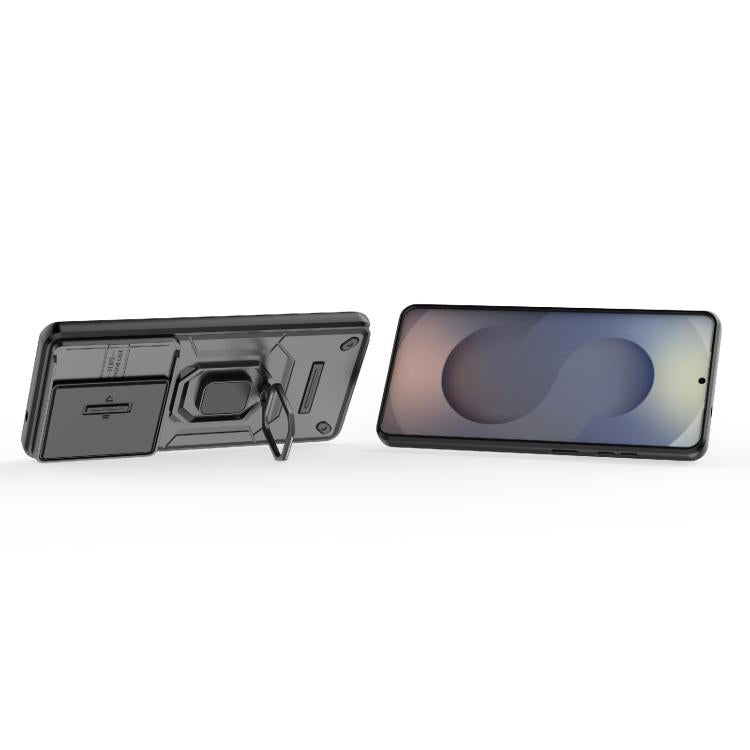 For Samsung Galaxy S26 Ultra 5G Sliding Camshield TPU + PC Shockproof Phone Case with Holder