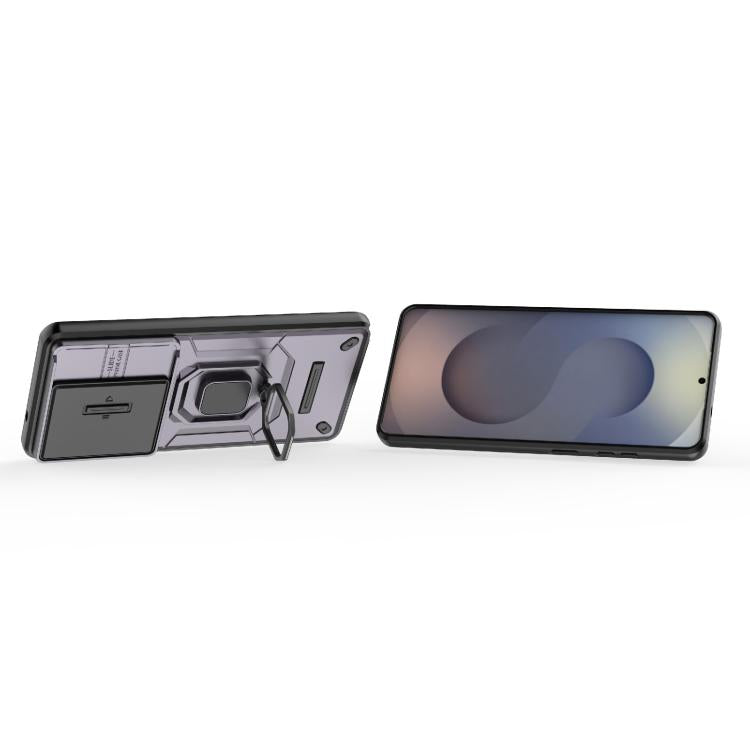 For Samsung Galaxy S26 Ultra 5G Sliding Camshield TPU + PC Shockproof Phone Case with Holder