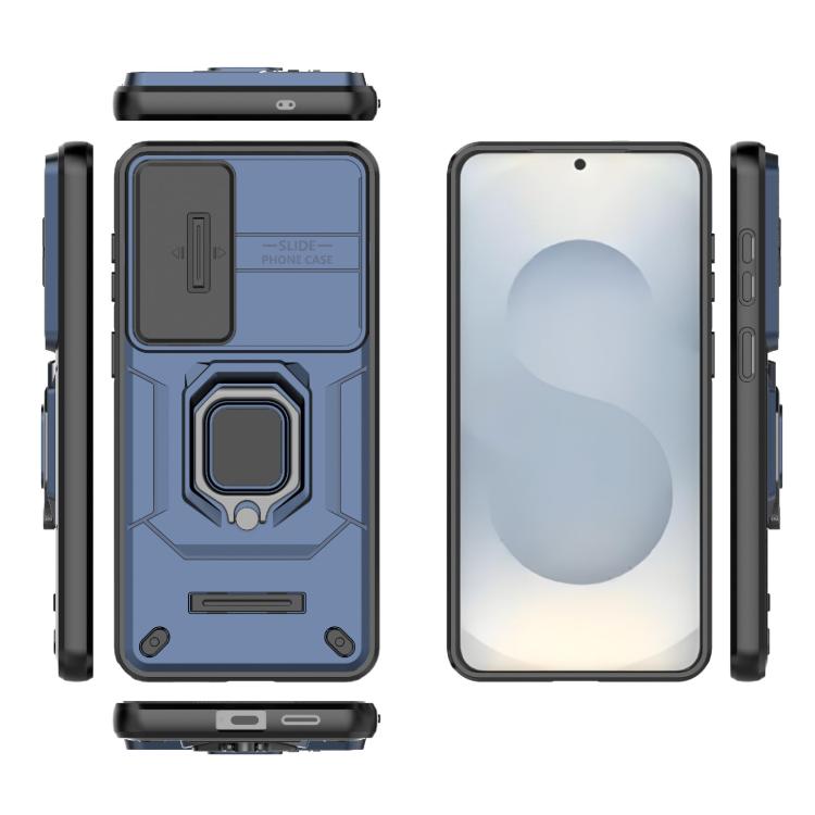 For Samsung Galaxy S26+ 5G Sliding Camshield TPU + PC Shockproof Phone Case with Holder
