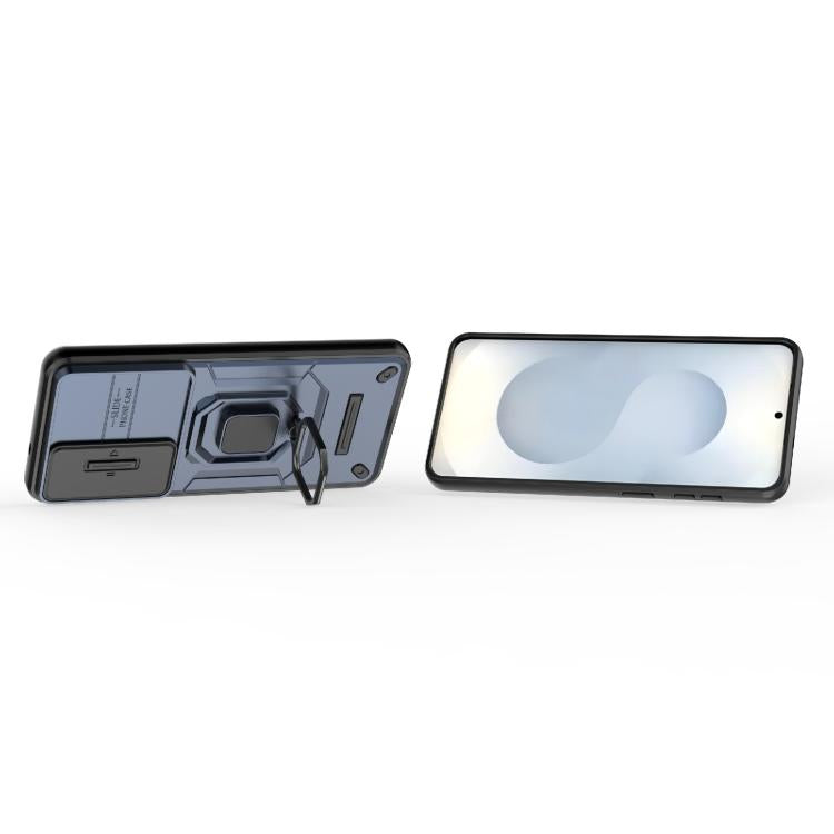 For Samsung Galaxy S26+ 5G Sliding Camshield TPU + PC Shockproof Phone Case with Holder