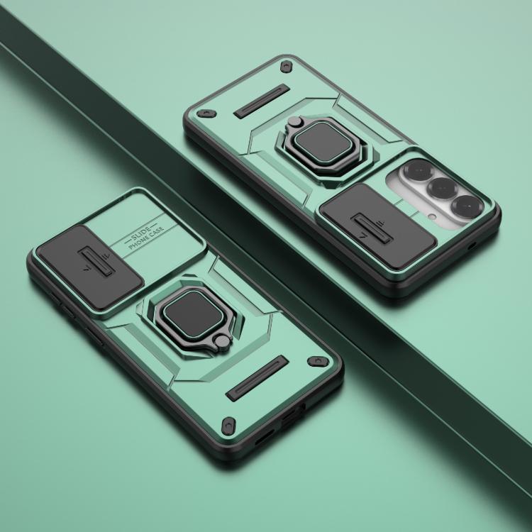 For Samsung Galaxy S26+ 5G Sliding Camshield TPU + PC Shockproof Phone Case with Holder
