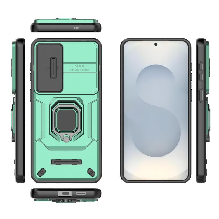 For Samsung Galaxy S26+ 5G Sliding Camshield TPU + PC Shockproof Phone Case with Holder