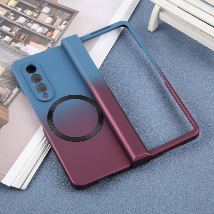 For Samsung Galaxy Z Fold3 Liquid PC Gradient MagSafe Phone Case