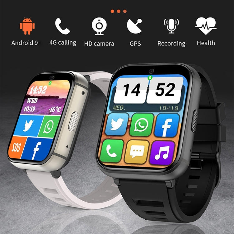 UNIWA DM66 4G Calling Smart Watch, 2GB+16GB, 1.99 inch IPS Screen Android 9.0 Support WiFi GPS