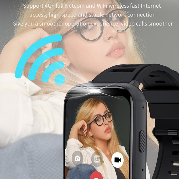 UNIWA DM66 4G Calling Smart Watch, 2GB+16GB, 1.99 inch IPS Screen Android 9.0 Support WiFi GPS