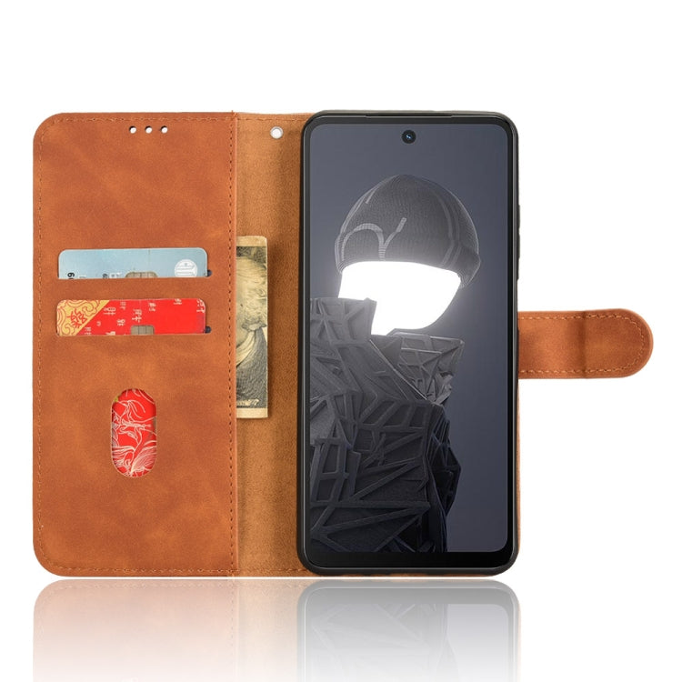 For HMD Fusion Skin Feel Magnetic Flip Leather Phone Case