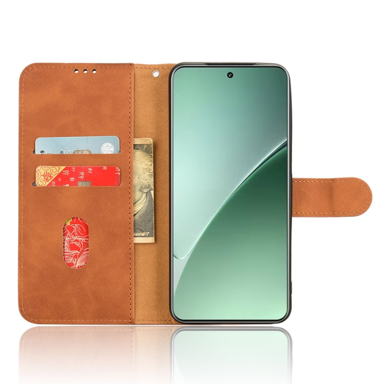 For Xiaomi 15 Skin Feel Magnetic Flip Leather Phone Case
