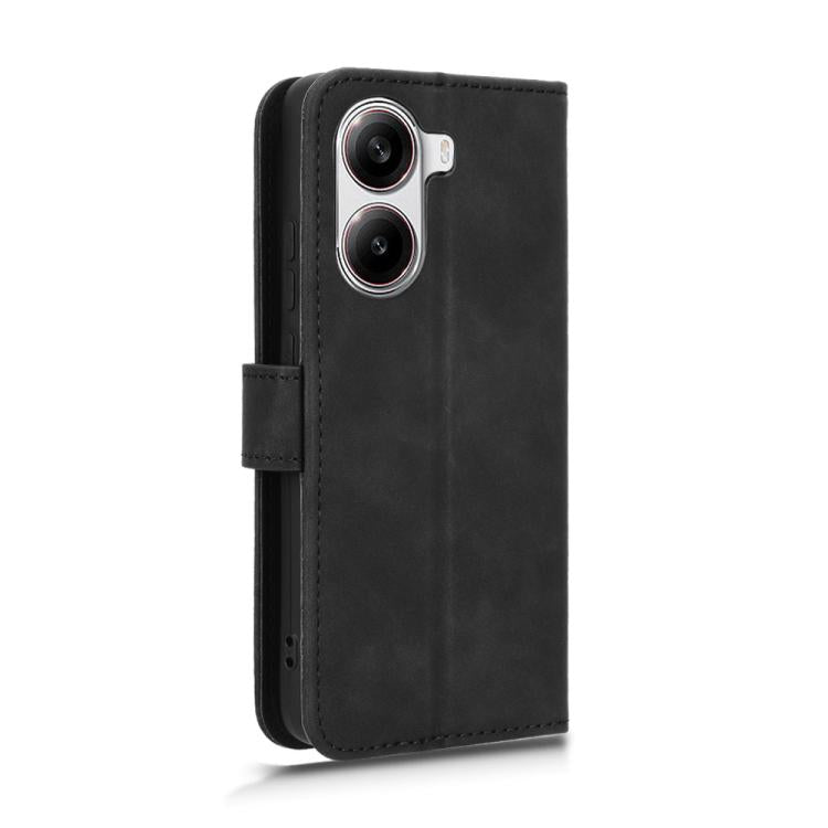 For Xiaomi Poco X7 Pro / Redmi Turbo 4 Skin Feel Magnetic Flip Leather Phone Case