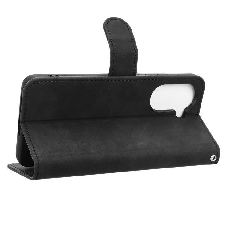 For Xiaomi Poco X7 Pro / Redmi Turbo 4 Skin Feel Magnetic Flip Leather Phone Case