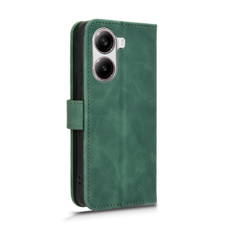 For Xiaomi Poco X7 Pro / Redmi Turbo 4 Skin Feel Magnetic Flip Leather Phone Case