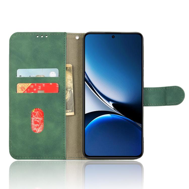 For Xiaomi Poco X7 Pro / Redmi Turbo 4 Skin Feel Magnetic Flip Leather Phone Case