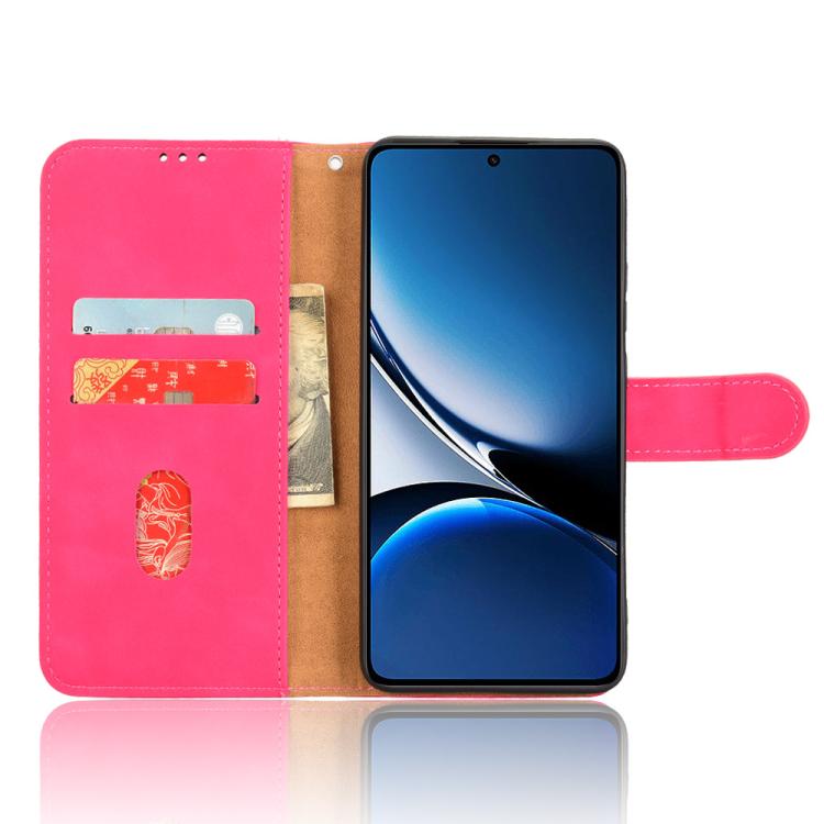 For Xiaomi Poco X7 Pro / Redmi Turbo 4 Skin Feel Magnetic Flip Leather Phone Case