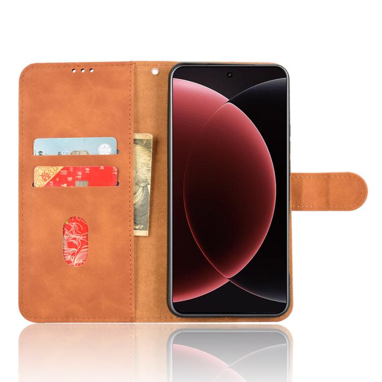 For Xiaomi 15 Ultra Skin Feel Magnetic Flip Leather Phone Case