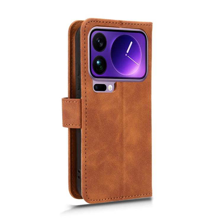 For Xiaomi 17 Pro Max Skin Feel Magnetic Flip Leather Phone Case