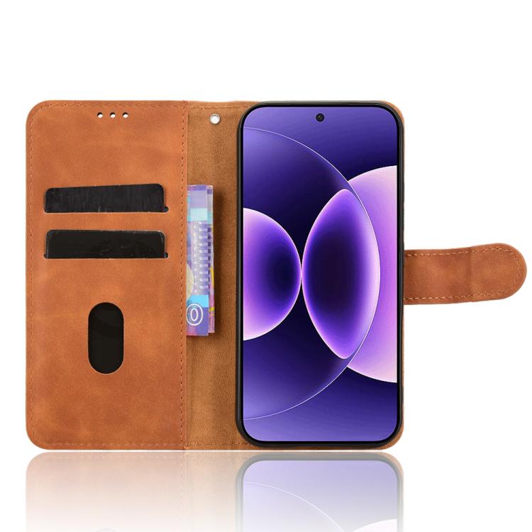 For Xiaomi 17 Pro Max Skin Feel Magnetic Flip Leather Phone Case