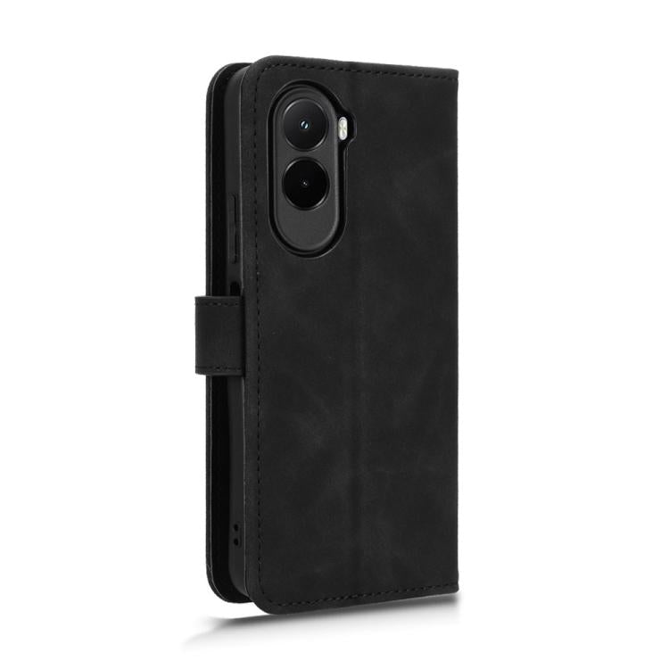 For Xiaomi Poco M7 4G 171mm Skin Feel Magnetic Flip Leather Phone Case