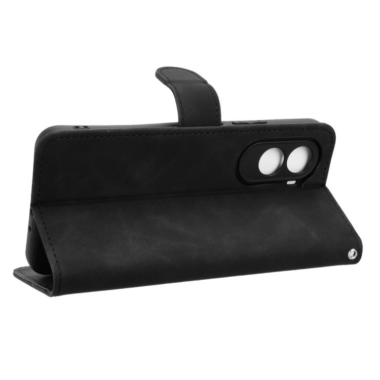 For Xiaomi Poco M7 4G 171mm Skin Feel Magnetic Flip Leather Phone Case