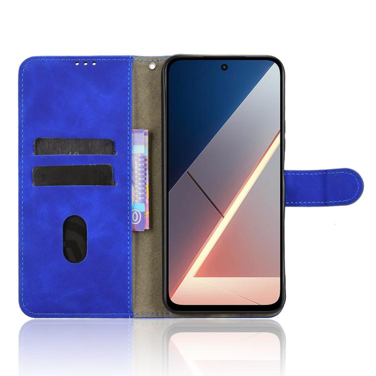 For Xiaomi Poco M7 4G 171mm Skin Feel Magnetic Flip Leather Phone Case